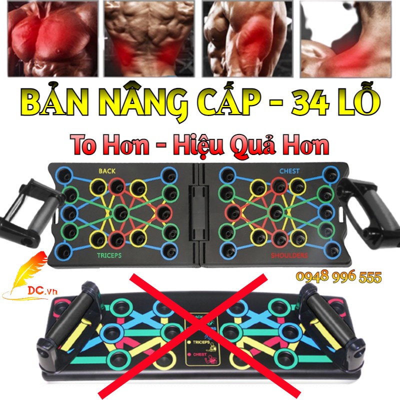 (Loại To) Bộ Tập [CHÍNH HÃNG] Chống Đẩy Đa Năng PARALLETTES - Bộ Tập Hít Đất Tập Gym Tại Nhà Tăng Cơ Ngực Tay Vai Lưng