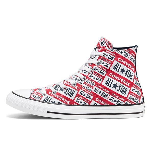 Giày Sneaker Unisex Converse Chuck Taylor All Star Logo Play Hi Red - 166984V