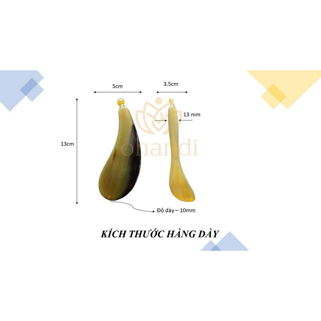 Bộ Dụng Cụ Massage Chăm Sóc Da Mặt Bằng Sừng Trâu Tự Nhiên