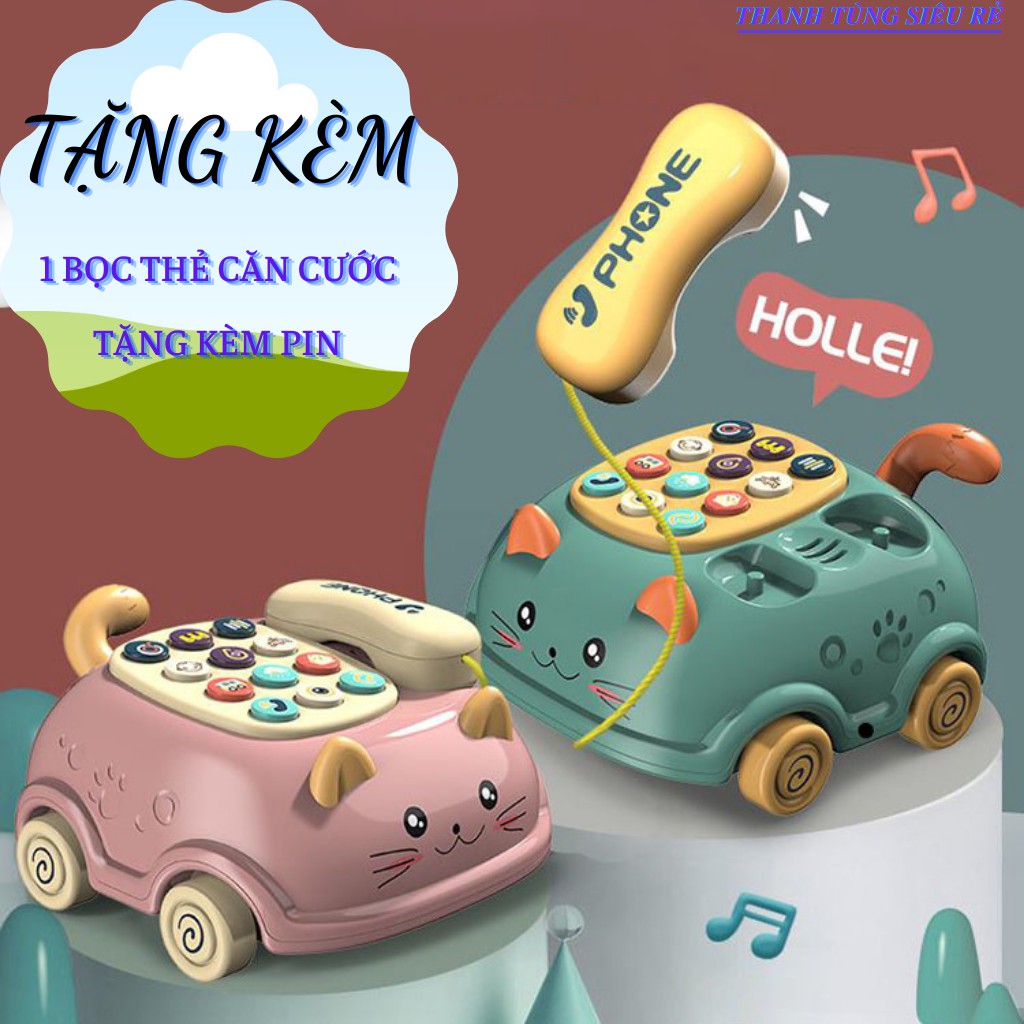 Đồ Chơi Điện Thoại Ô Tô Phát Nhạc Cho Bé Từ 0-3 Tuổi