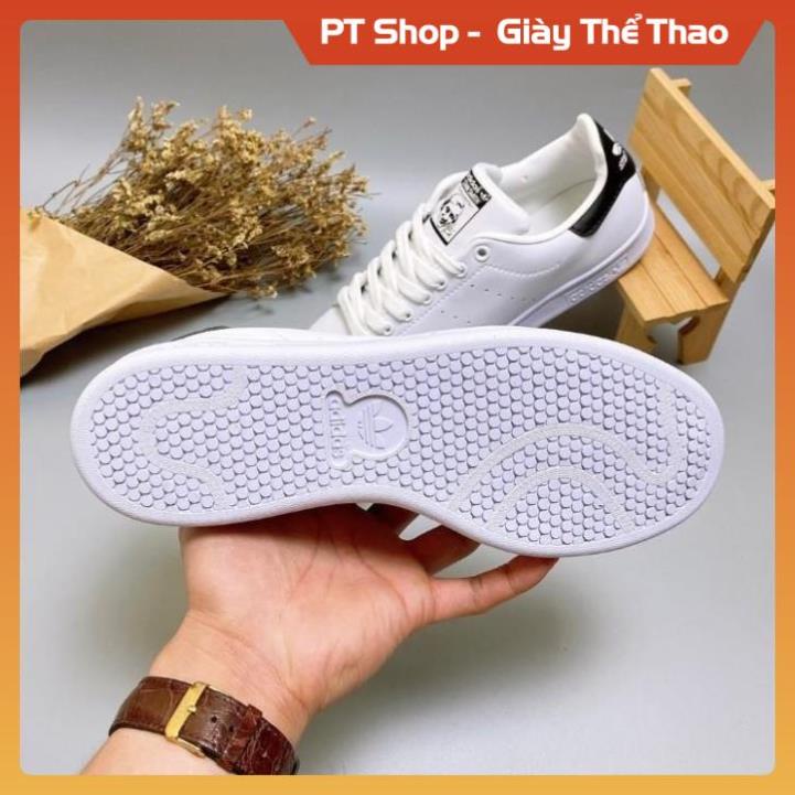 [Hàng Tốt + FreeShip] Giày thể thao STAN SMITH Trắng gót đen FULLBOX,  Giầy sneaker thể thao gọn chân xịn sò