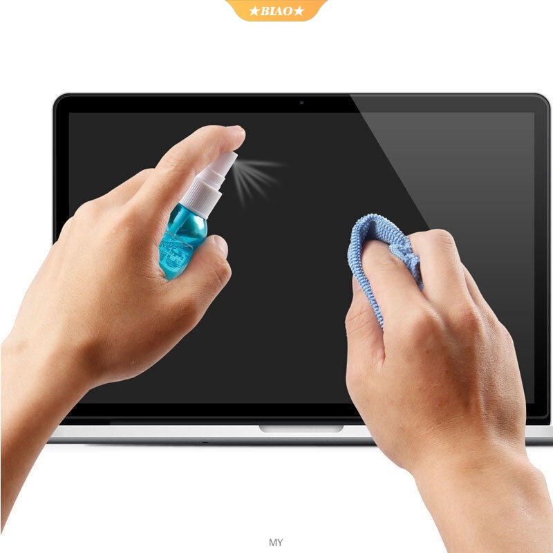 Set 1 Dung Dịch Vệ Sinh Màn Hình Laptop/Điện Thoại/iPad/Kính/Mắt Kính/Nhà Cửa + Bàn Chải Vệ Sinh Màn Hình