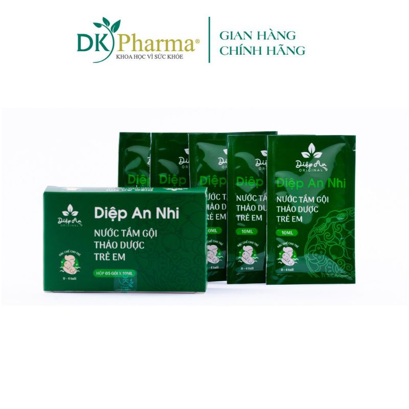 Diệp An Nhi nước tắm thảo dược (hộp 5 gói x10ml)