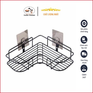 Kệ góc sắt tiện dụng . dán tường nhà tắm , nhà bếp mf033