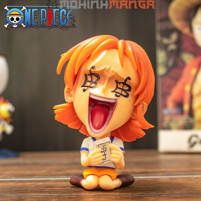 Mô hình chibi các nhân vật One Piece Đảo hải tặc siêu dễ thương như Luffy Zoro Nami Kaido Shanks Robin Sanji Usopp Boa