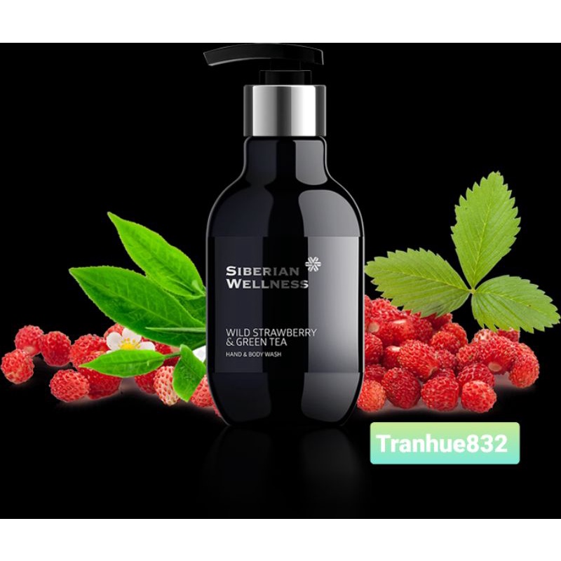 Sữa tắm Siberi hương Dâu tây và Trà xanh - Spa Collection Wild strawberry & green tea Hand & Body Wash
