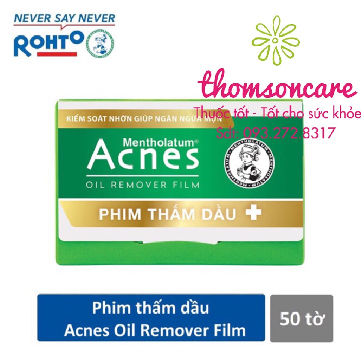 Phim thấm dầu Acnes - Chuyên gia thấm dầu, dành cho da nhiều dầu - Gói 50 phim