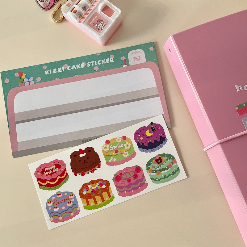 Sticker dán họa tiết quán cà phê đáng yêu DIY