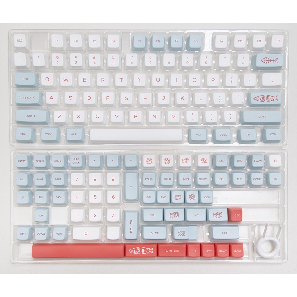 135 Phím Salmon Keycap MDA Cấu hình PBT Dye Sub Bàn phím cơ học Keycap