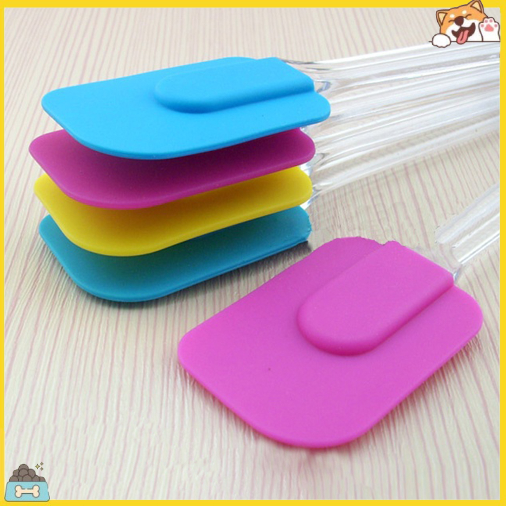 Thìa trộn bột đầu silicon chịu nhiệt kích thước 18.5cm x 4.4cm