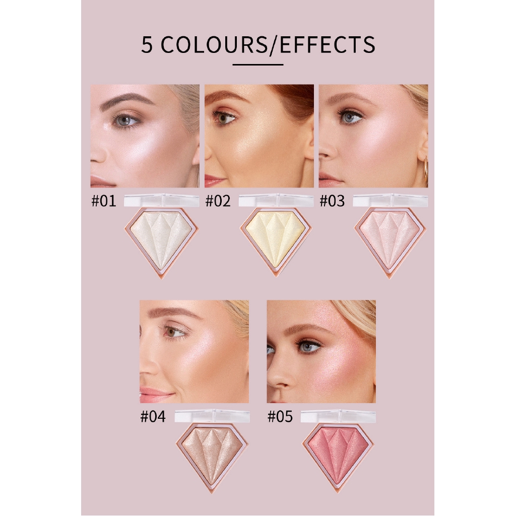 (Hàng Mới Về) Bảng Phấn Bắt Sáng Tạo Khối Handaiyan Ánh Nhũ Lấp Lánh | BigBuy360 - bigbuy360.vn