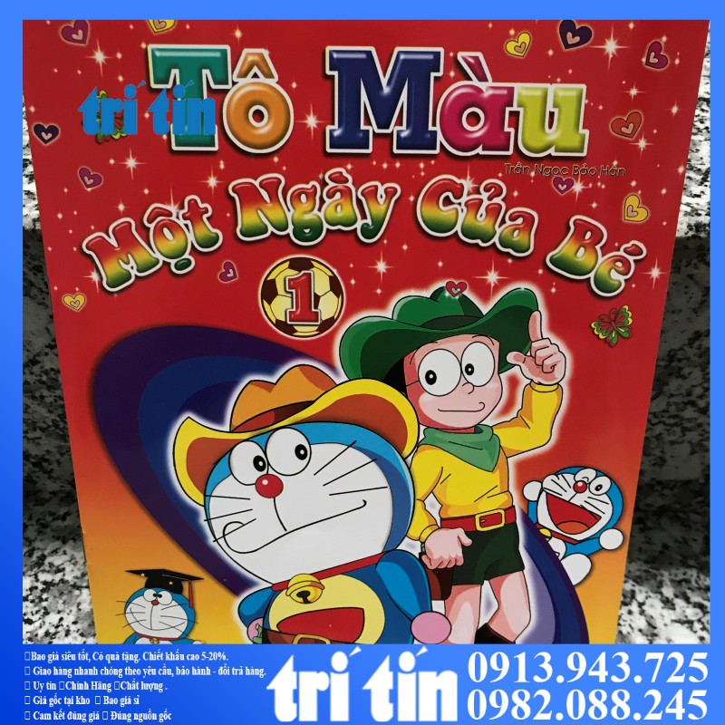 Tập tô màu doremon - doraemon [HÌNH THẬT+VIDEO]