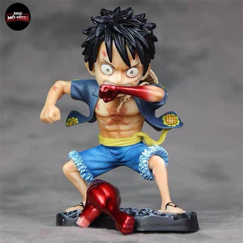 Mô hình One Piece Luffy 2 tay thay thế cao 11cm trạng thái chiến đấu , figure mô hình anmie one piece luffy
