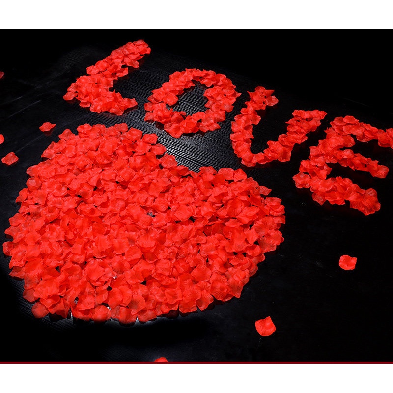 Set 500 Cánh Hoa Hồng Giả Có Vòi Phun Nước Trang Trí Tiệc Cưới Lãng Mạn