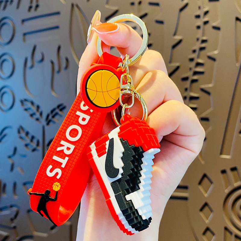 Móc Khóa Thể Thao Aj Mặt Hình Giày Thể Thao Hoạt Hình Sáng Tạo Cho Nam