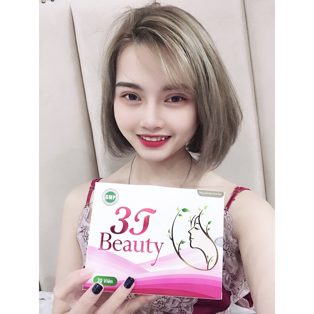 Viên Uống Sáng Da 3T BEAUTY Dưỡng Ẩm, Trắng Mịn Da, Chống Lão Hóa (1 Hộp x 30 Viên) | Thế Giới Skin Care