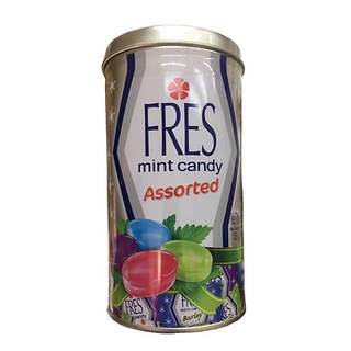 Kẹo trái cây bạc hà fres hộp thiếc 135g