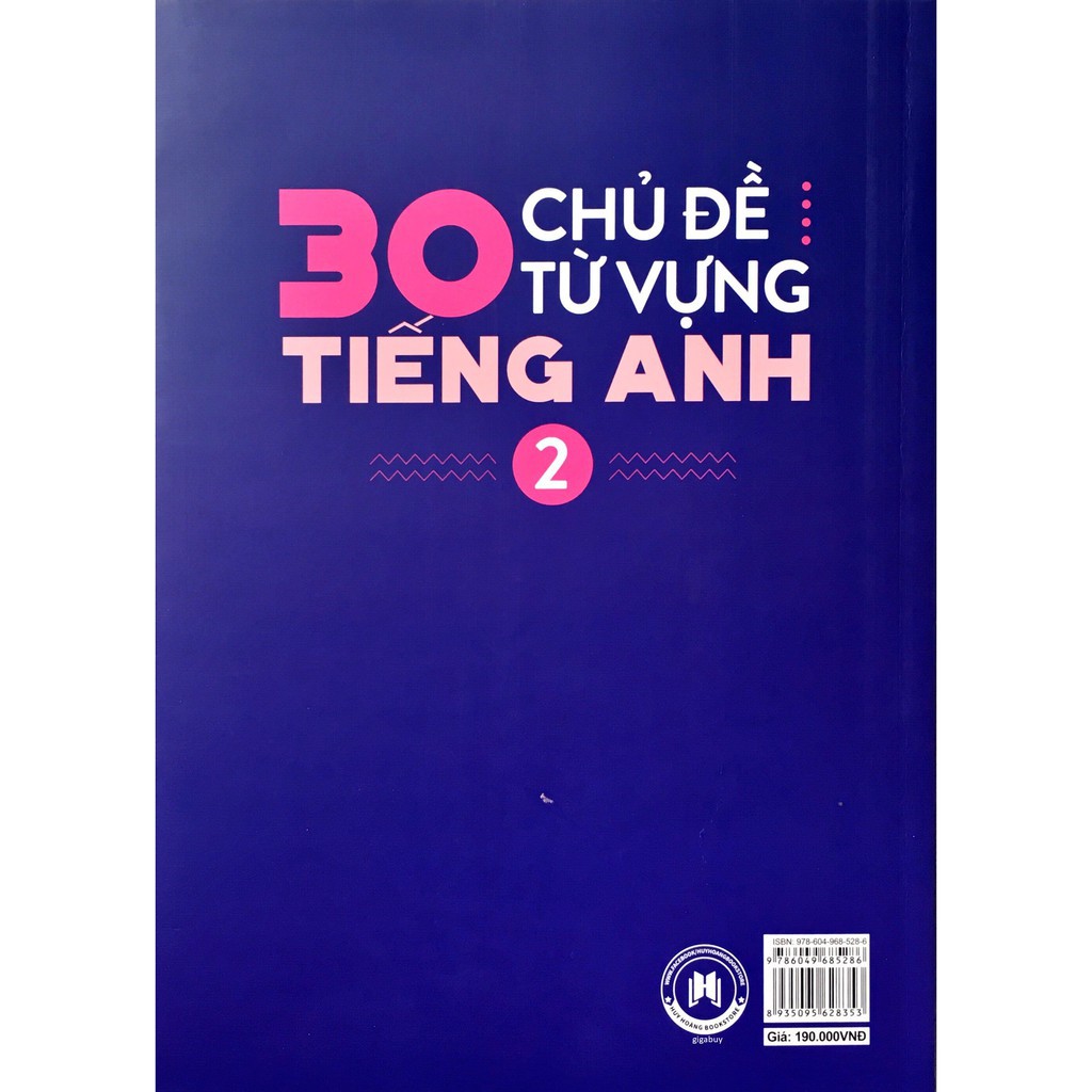 Sách - 30 Chủ Đề Từ Vựng Tiếng Anh - Tập 2 (tác giả Trang Anh)