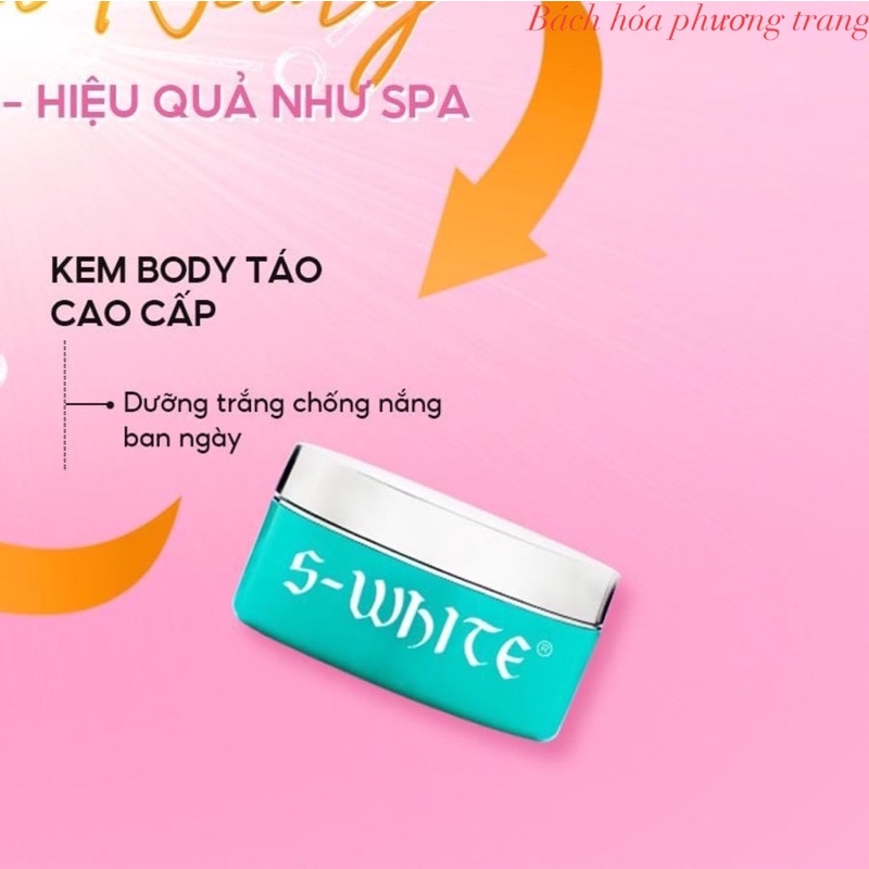 Kem dưỡng trắng da body táo Swhite (hạn sử dụng mới 2025)