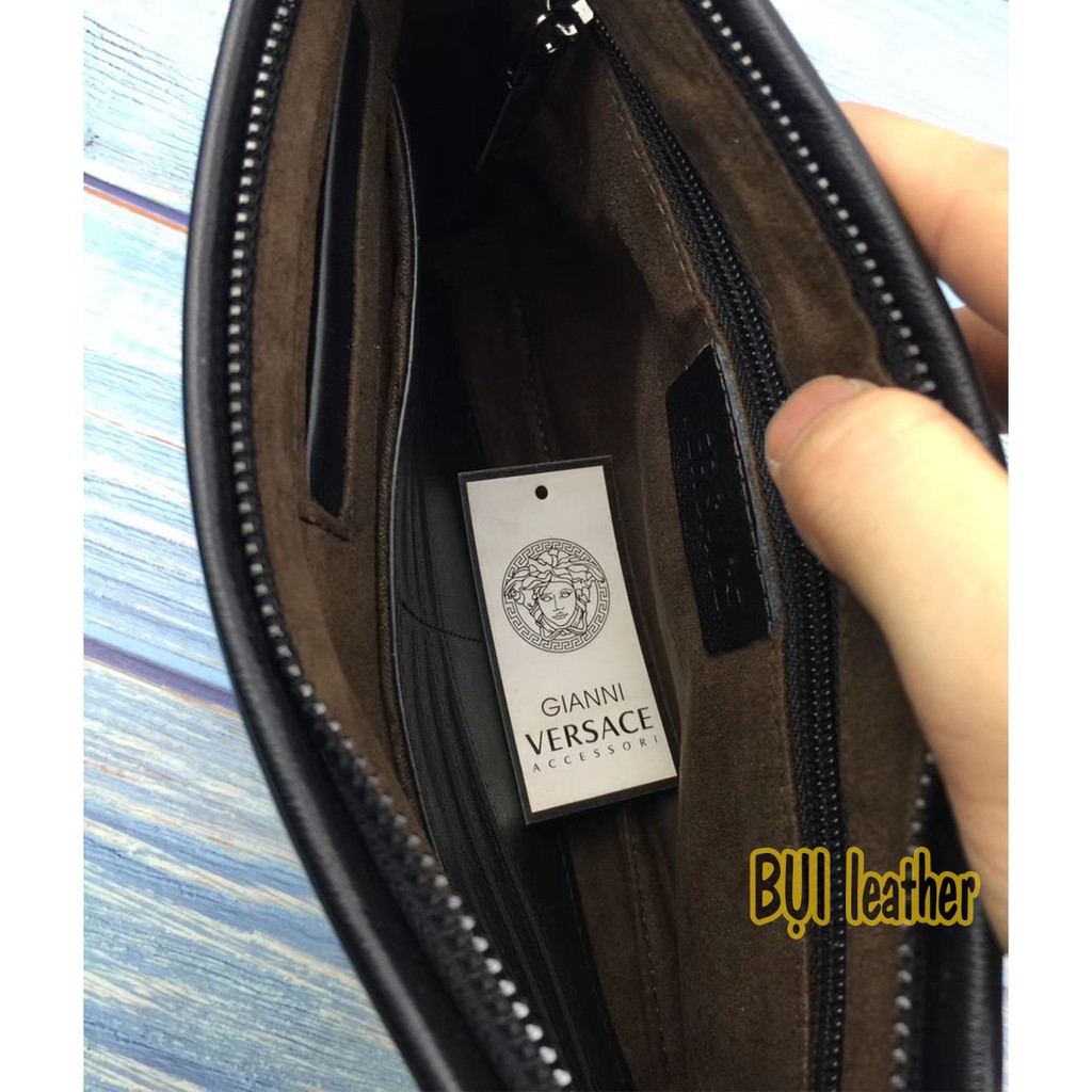 Túi cầm tay nam da bò cao cấp M109- Clutch nam da thật- BH 24tháng-đầy đủ hộp (CÓ VIDEO) | BigBuy360 - bigbuy360.vn