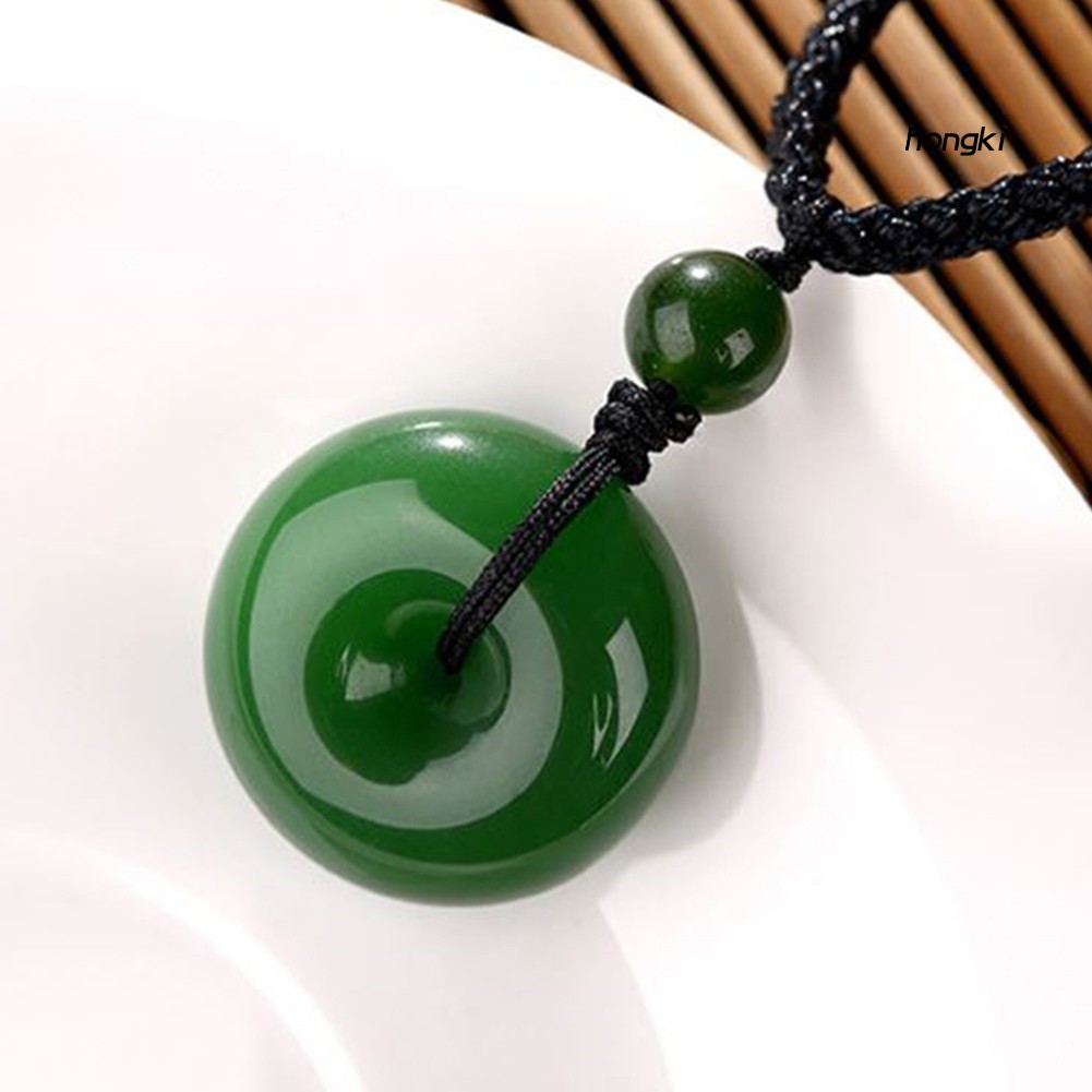 (Hàng Mới Về) Mặt vòng cổ Ngọc Bích Giả Phong Cách Trung Hoa