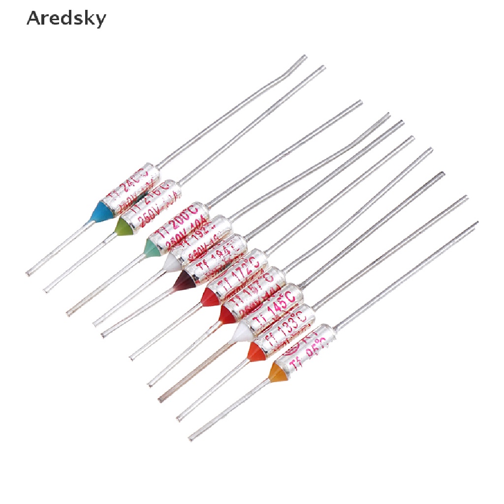 [Aredsky] 10 Chiếc 95°C / 133°C / 145°C / 157°C / 172°C / 184°C / 192°C / 200°C / 216°C / 240°Cầu Chì Nhiệt Bán Chạy