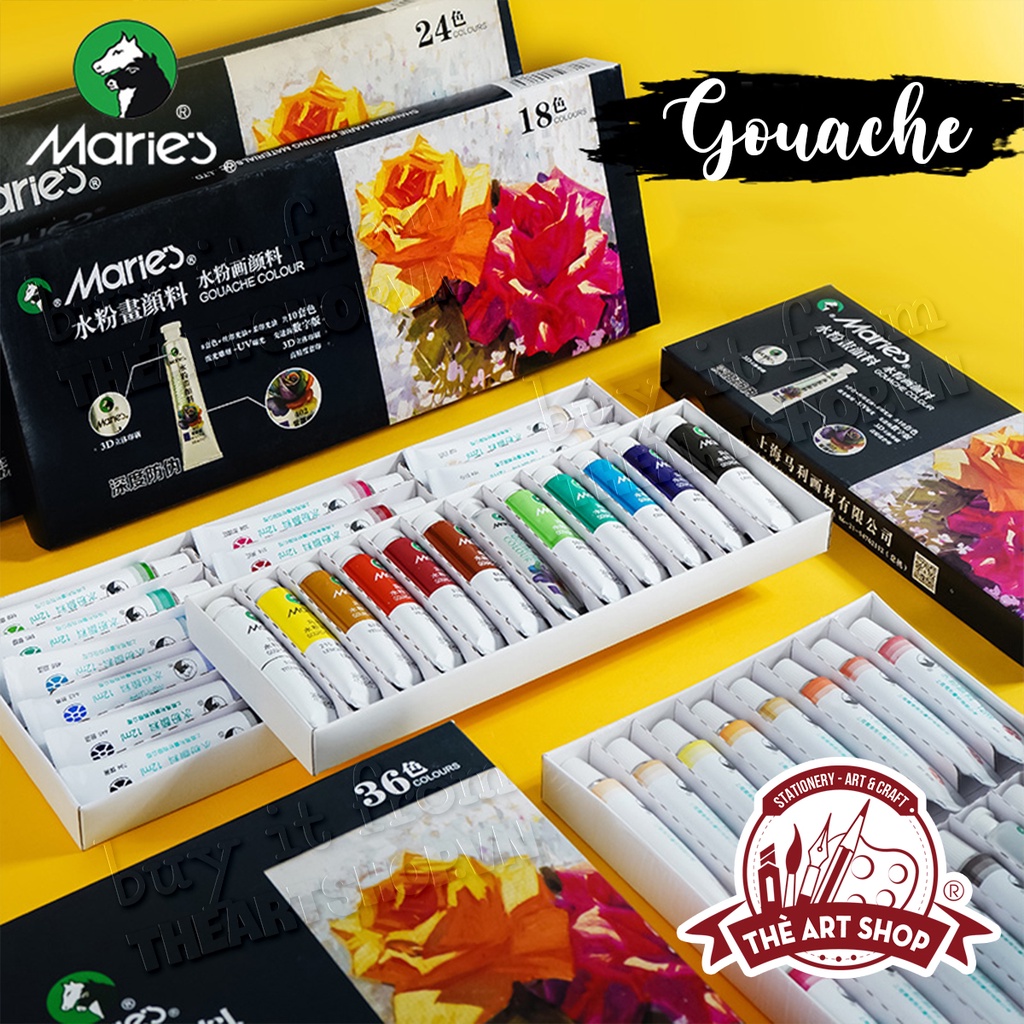 [THEATTSHOP] Màu Gouache Marie's 12ml