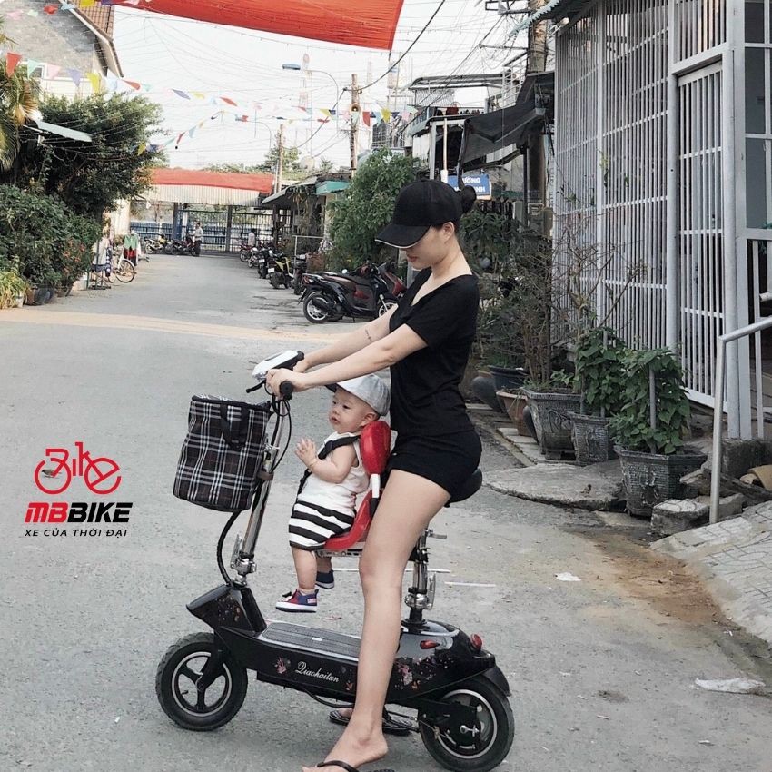 Xe Điện Mini E-Scooter 10inch Phiên Bản 2021 - Xe Đạp Điện Thông Minh Gấp Gọn- Động Cơ Không Chổi Than - Bảo Hành 1 Năm