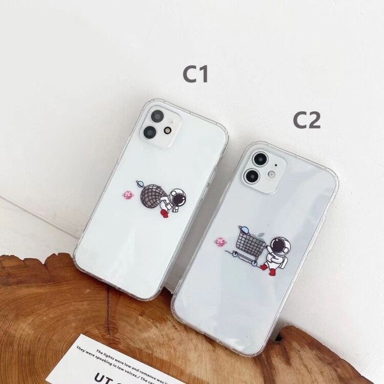 Ốp Lưng Trong Suốt Họa Tiết Phi Hành Gia Cho Iphone 12 11 Pro Max 12 Mini Xs Max Xr 7 8 6 6s Plus | BigBuy360 - bigbuy360.vn
