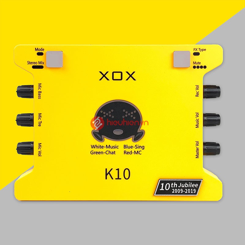 SOUNDCARD XOX K10 10th ⚡BH 1 NĂM⚡ Thu Âm Hát Livestream - Phiên Bản Giới Hạn Kỷ Niệm 10 Năm (Bản Quốc Tế)