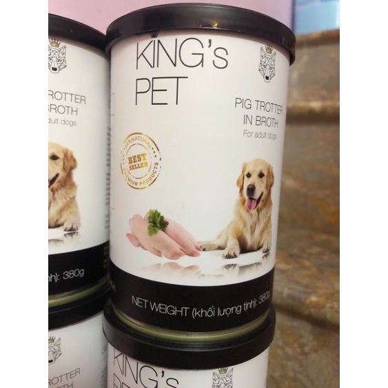 Pate KING'S PET cho Chó Mèo - Lon 380g ( 4 vị )