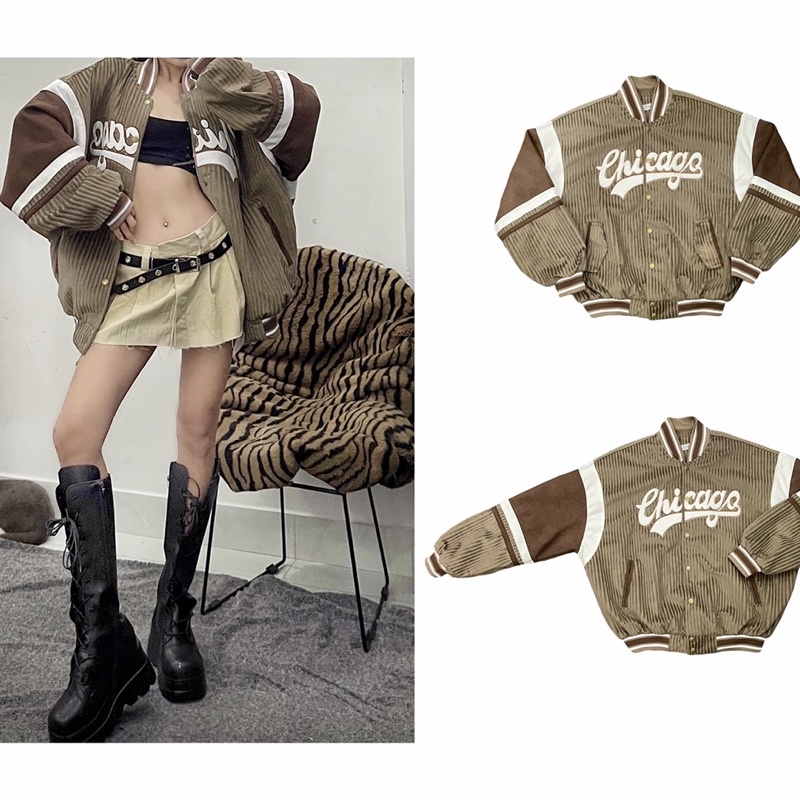 Áo khoác chicago papa 3 màu siêu xịn