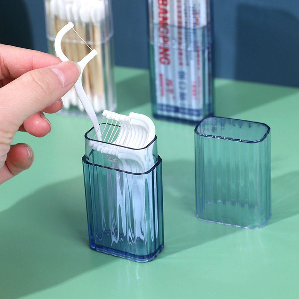 Hộp Đựng Tăm Xỉa Răng Chữ Q Trong Suốt Chống Bụi Mang Đi Du Lịch Tiện Lợi