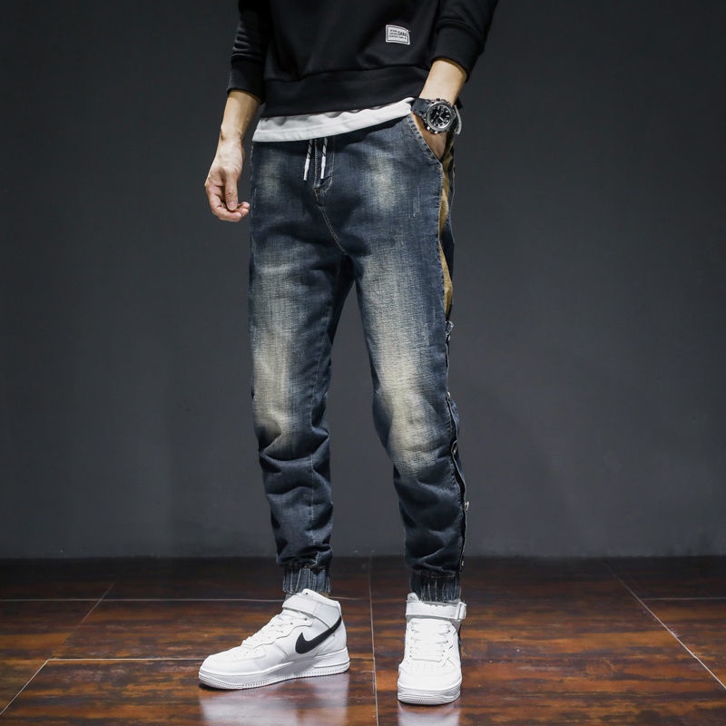 Quần Jean Dài Dáng Rộng Thiết Kế Giản Dị Phong Cách Hàn Quốc Dành Cho Nam