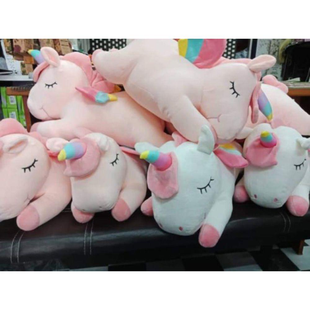 Đồ chơi nhồi bông Hình Con Kì Lân Cầu Vồng Mềm Mại