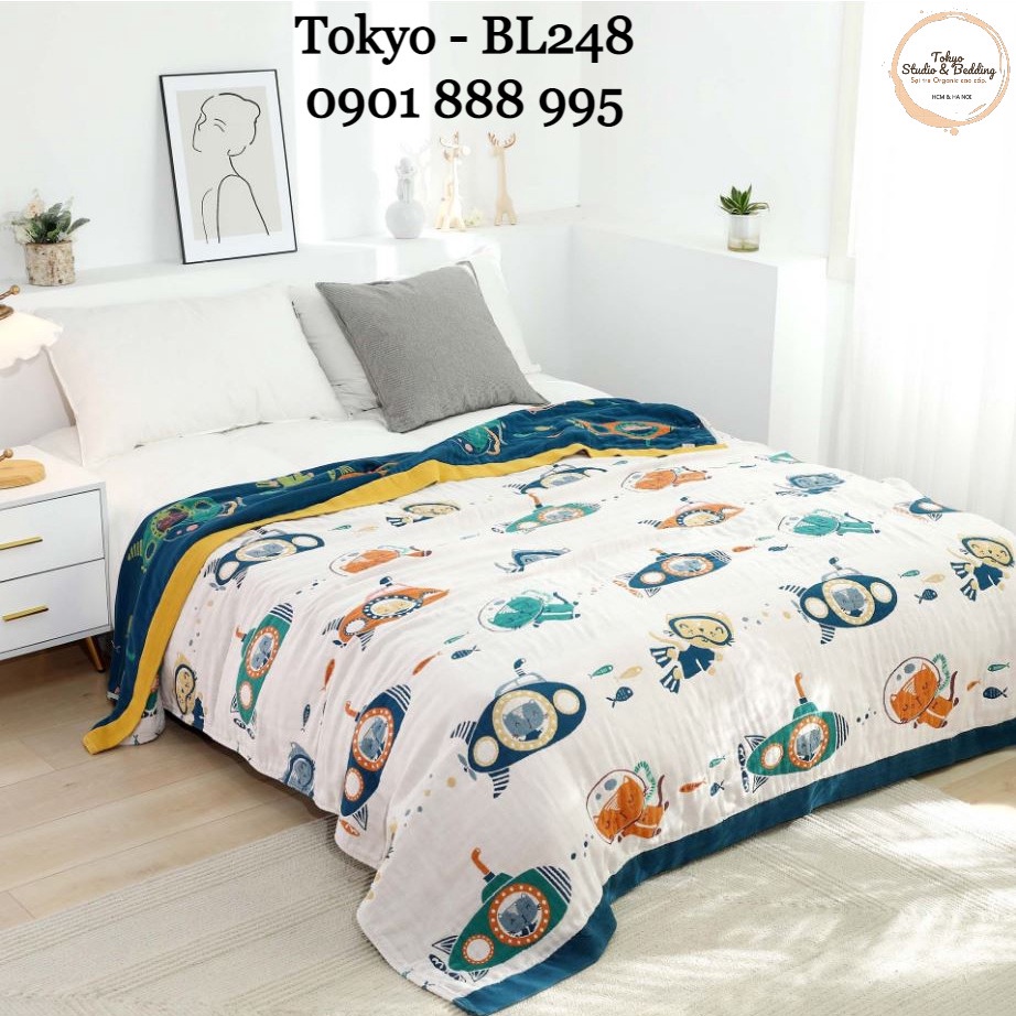 S33_Chăn Xô Organic Cotton Dòng Cao Cấp