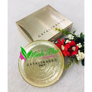 Phấn phủ Geo Lamy vàng siêu mịn Catalina Golden Pact - Chính hãng