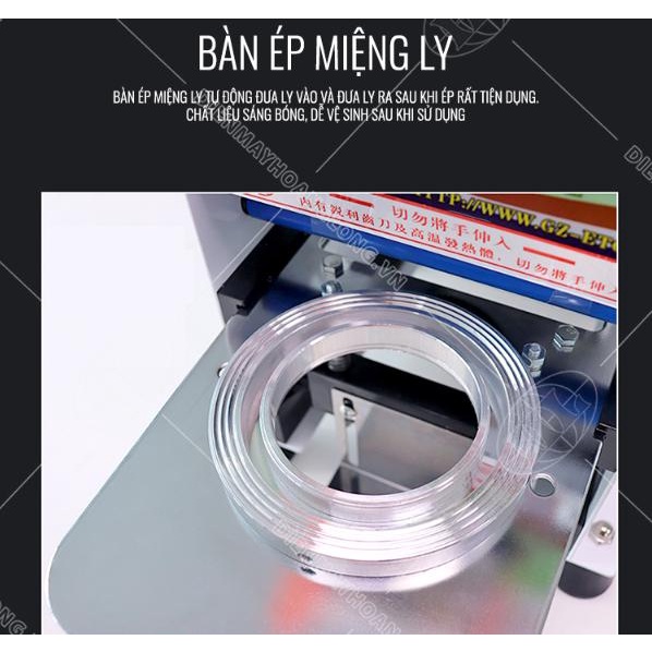Máy ép ly tự động ET-A1, Hàng Chính Hãng ETON Bảo Hành 12 Tháng, Máy ép ly trà sữa, Máy Dập Cốc Tiện Lợi