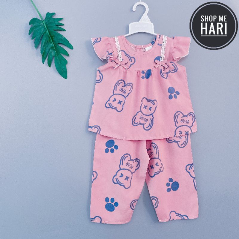 Bộ tole quần dài tay cánh tiên bé gái