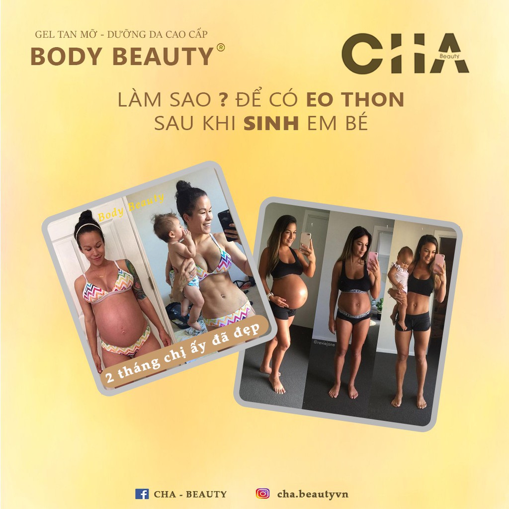 Gel Tan Mỡ Tạo Dáng Thon Gọn Body Beauty Cao Cấp 100ml - Tonic Pharma Chính Hãng