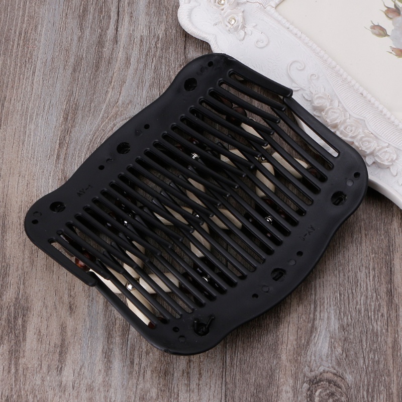 Lược Đôi Cài Tóc Đính Hạt Phong Cách Retro Cho Nữ