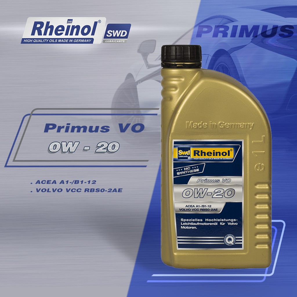 Dầu Nhớt Rheinol Primus VO 0W20 - Hàng nhập khẩu cao cấp Đức 1L