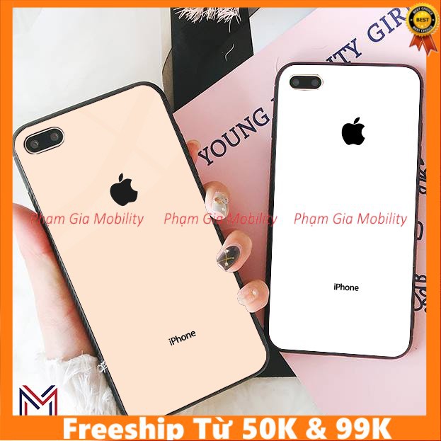 Ốp lưng giả iphone 7 plus cho OPPO A1K/Realme C2 mặt lưng bóng đẹp