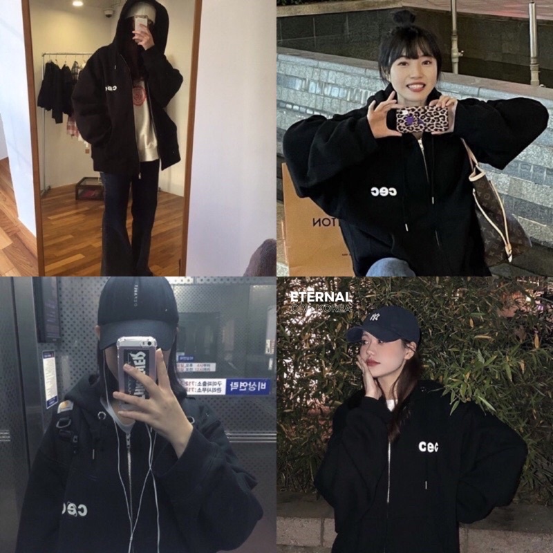 Áo Hoodie zip brand Hàn CEC