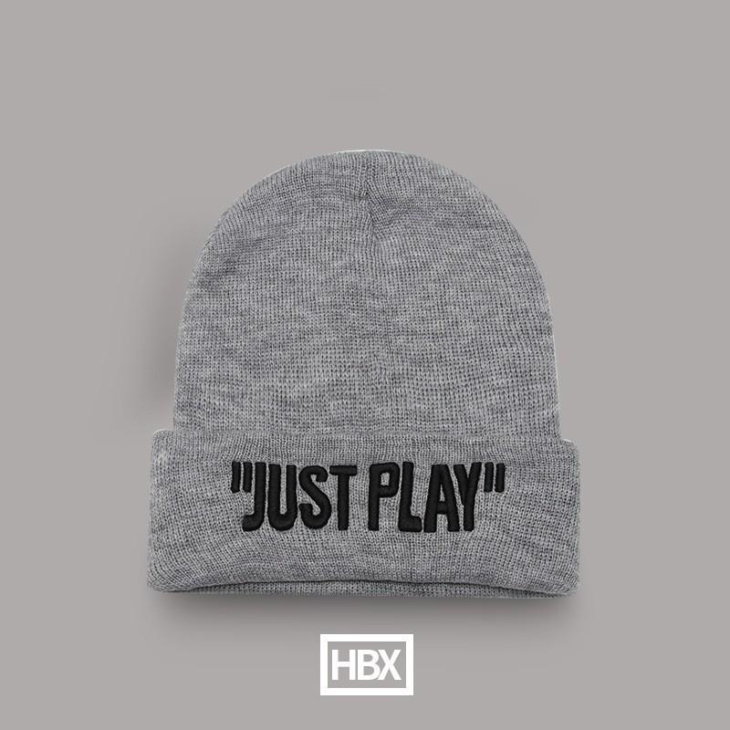 Mũ Len Just Play Nam Nữ nhiều màu - Mũ Len Beanie phong cách Hàn Quốc unisex