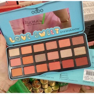 Bảng mắt odbo love sweet 18 màu