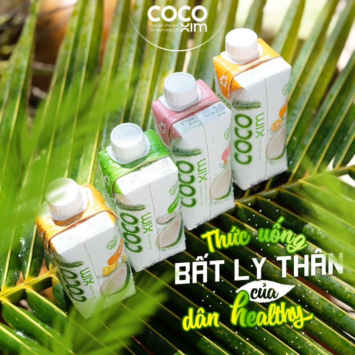 Nước Dừa Cocoxim Xanh/Tắc/Sen/Dừa Dứa Non/Organic 330ML Chính Hãng