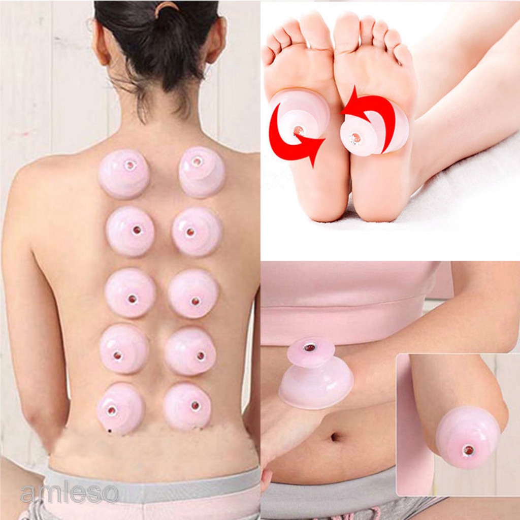 Cốc hút chân không massage cơ thể phong cách Trung Quốc bằng silicon