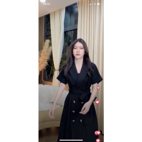 Váy vest cột nơ eo