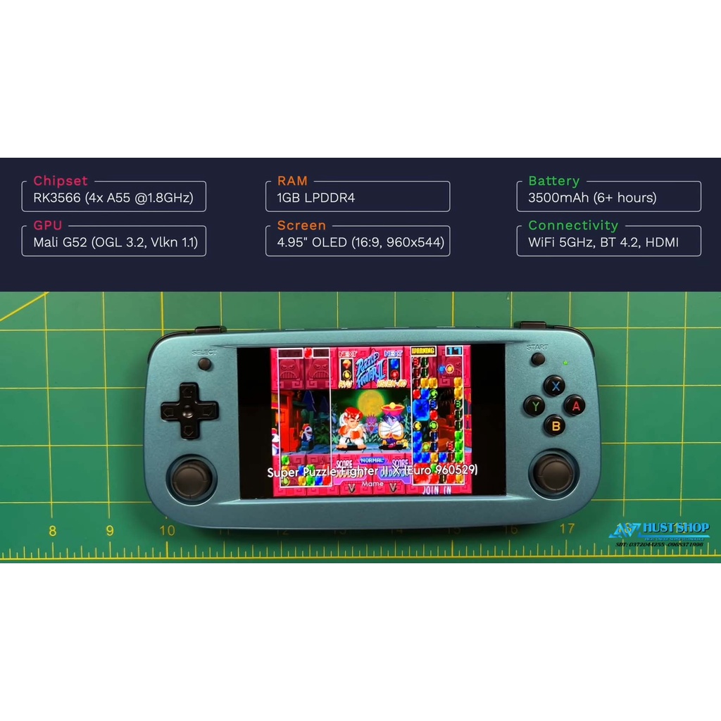 Máy Chơi Game Anbernic RG503 Màn Hình Oled IPS 4.95 inch Chip Cải Tiến Hỗ Trợ Hơn 20+ Dòng games PSP/PS1/Dreamcast/NDS..